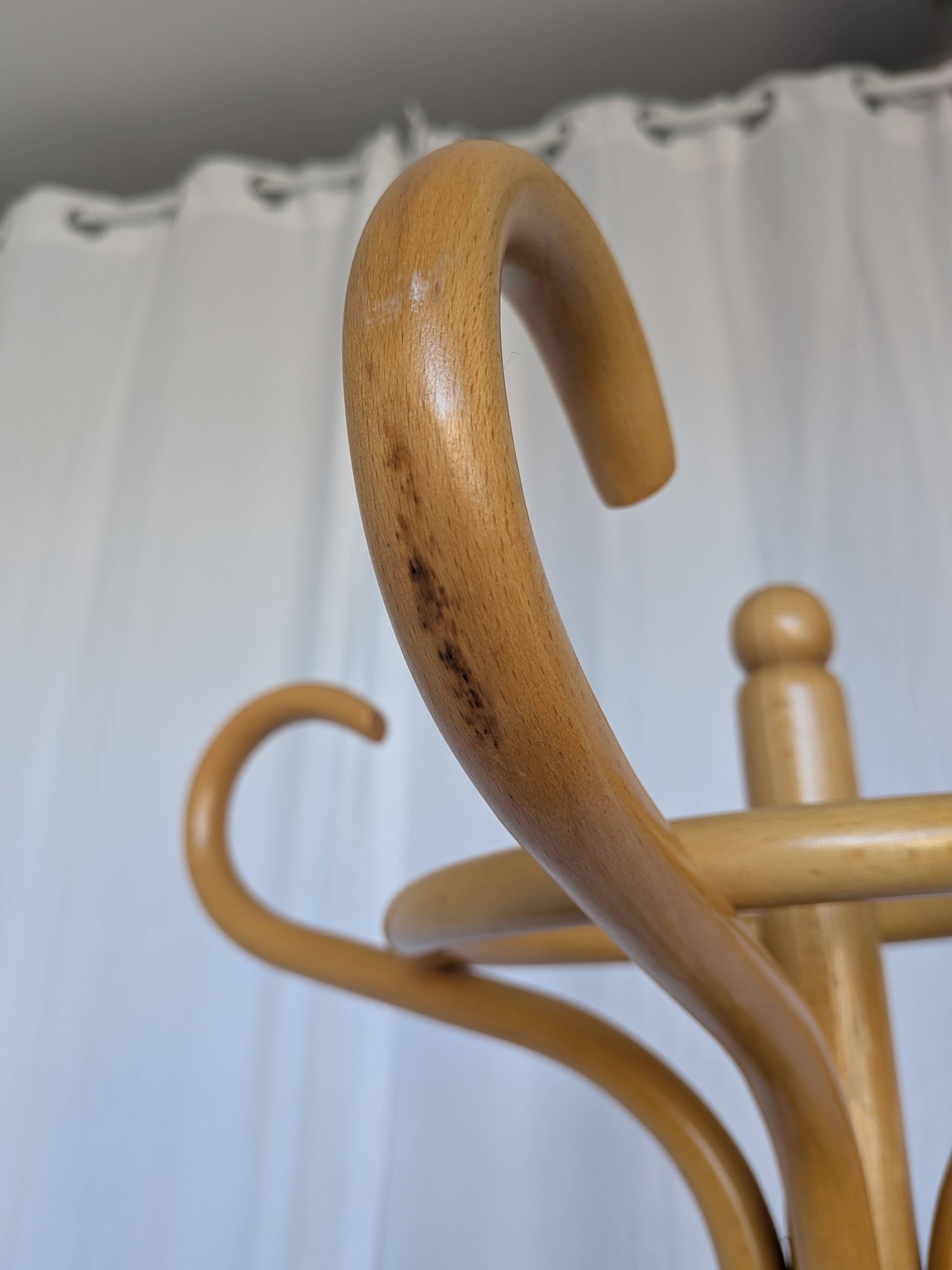 Vintage Bentwood Coat Stand, Thonet Style Hall Tree, Wood Coat Rack