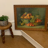 Pair of Still Life Fruit Paintings 1900