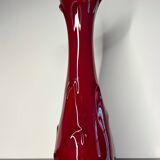 Vintage red Murano soliflore vase