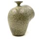 Organic green ceramic vase, France 1960s