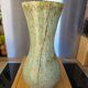 Large baluster vase from Accolay – Water green & ochre marbled enamel – 35 cm