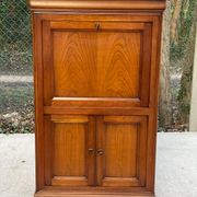 Louis Philippe secretary in solid wood with satin finish