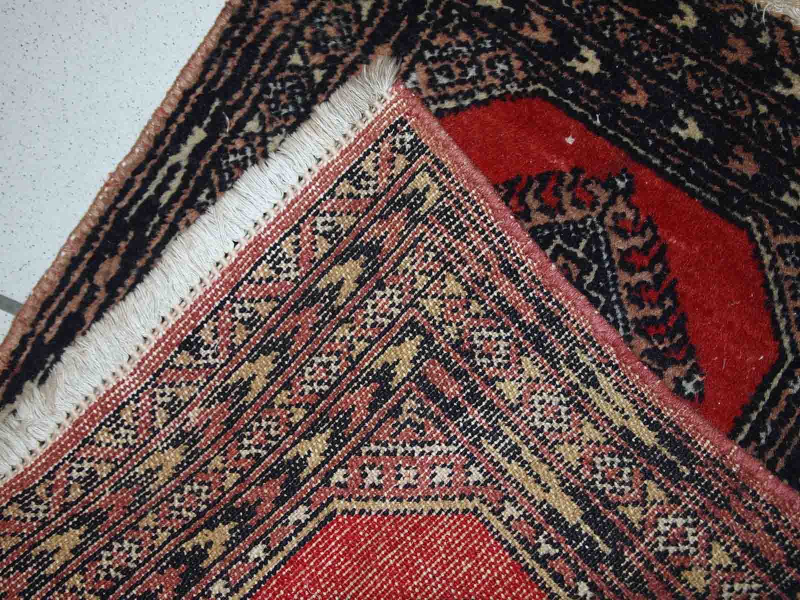 Pakistani carpet lahore handmade 45cm x 58cm 1970