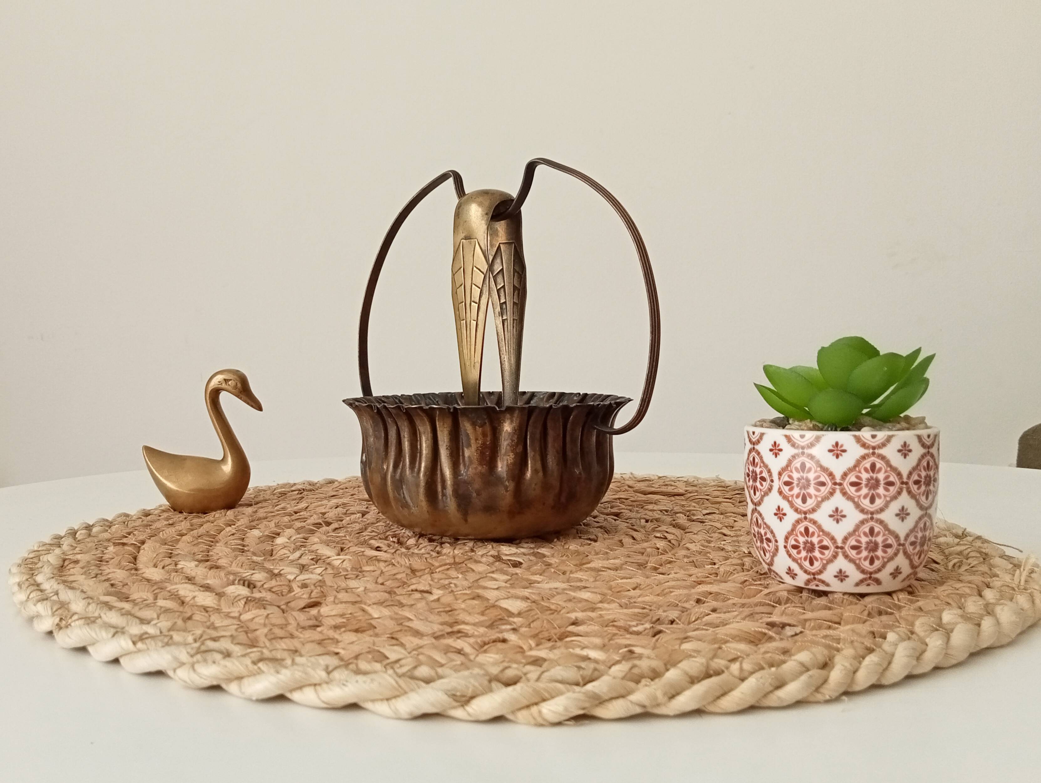 Old art deco sugar bowl popular early 20th century