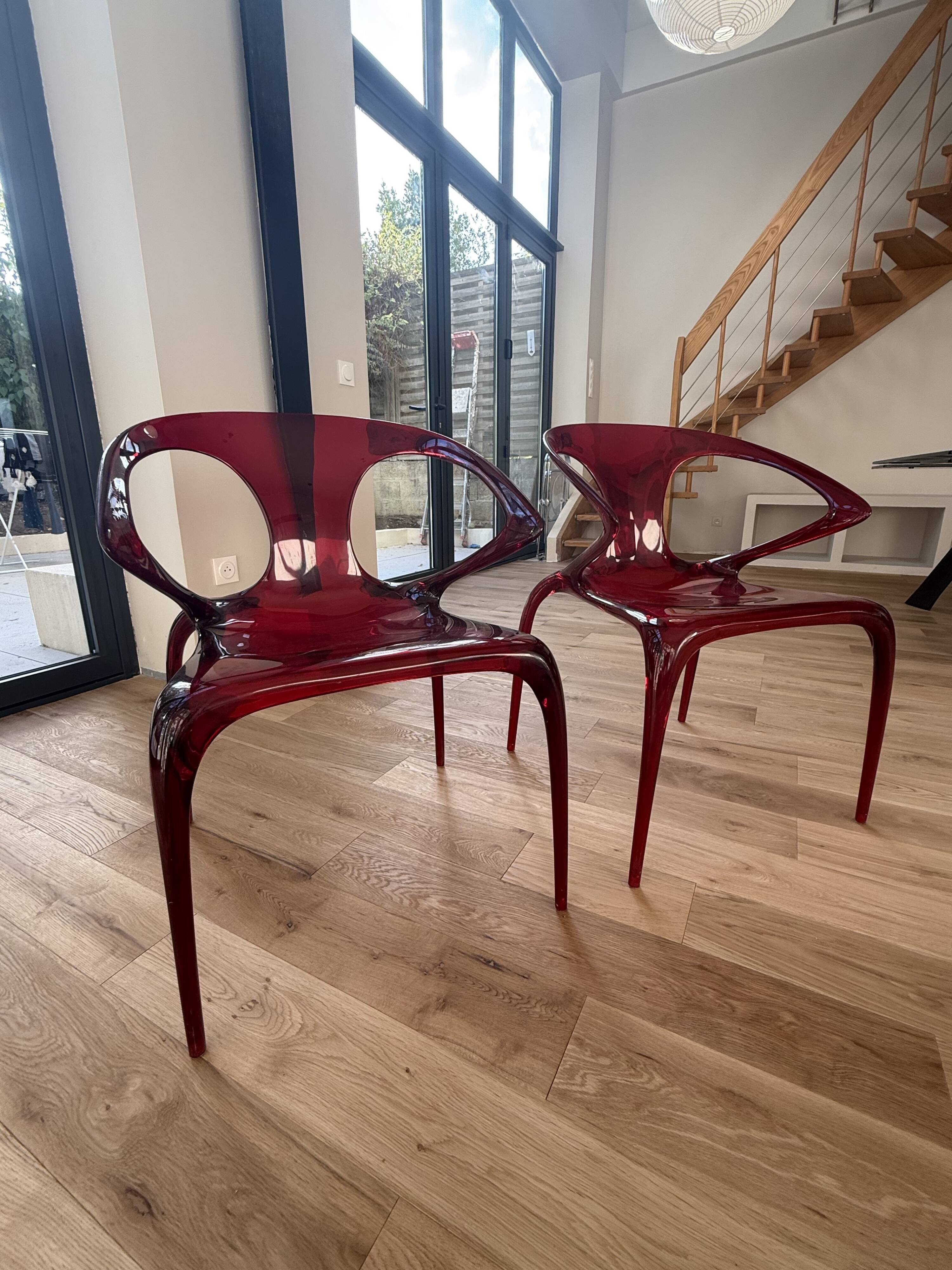 Chaise Ava Rouge - Roche Bobois