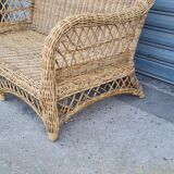 Rattan and wicker sofa 1960