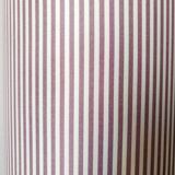 Vintage burgundy ceramic lamp and custom-made lampshade
