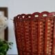 Vintage wicker basket pot cover