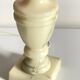 Lampe marbre et tissu fuchsia vintage