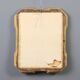 Antique cabaret mirror in gilded wood, Italy, mid-19th century.