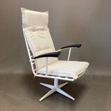 Pair of metal swivel chair and bakelite design 1960