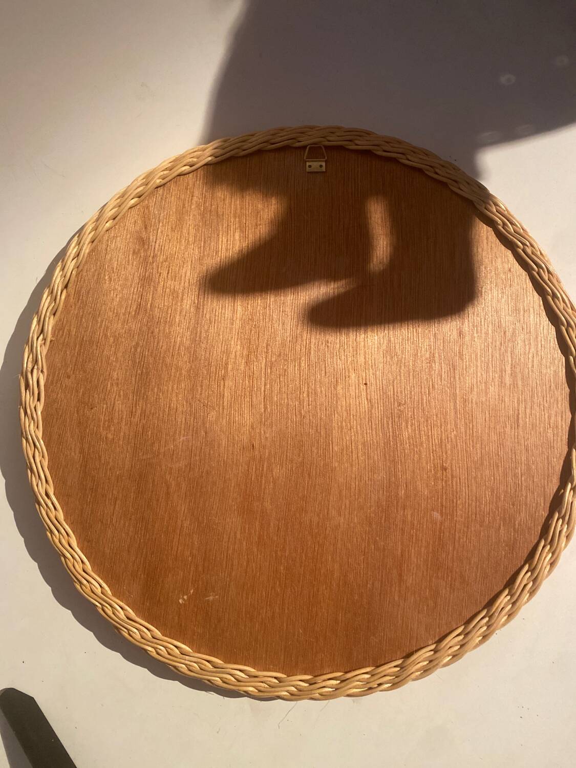 Miroir en rotin