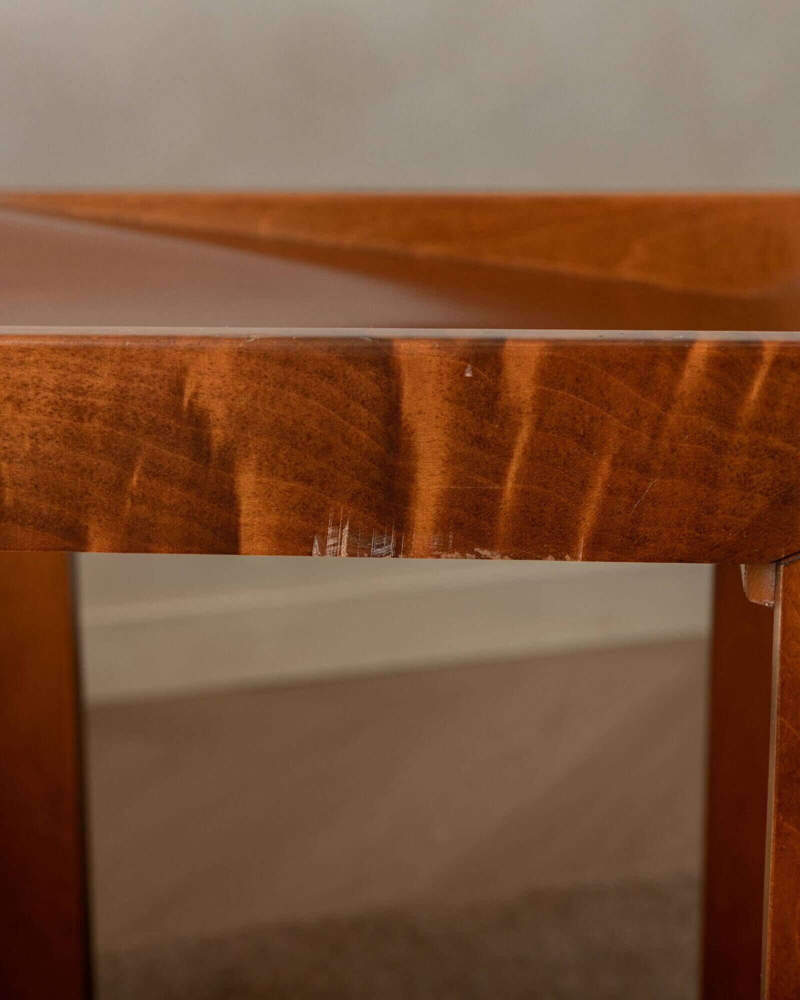Italian Plywood Dining Chairs Attributed to Molteni, 1970s, Set of 4