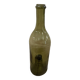 Bouteille ancienne verre verte forme libre