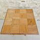 coffee table, rattan checkerboard sofa end