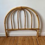 Vintage rattan headboard for single bed