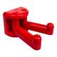 Coat rack or double hook - Vintage - Metalplastica - Italy 70s