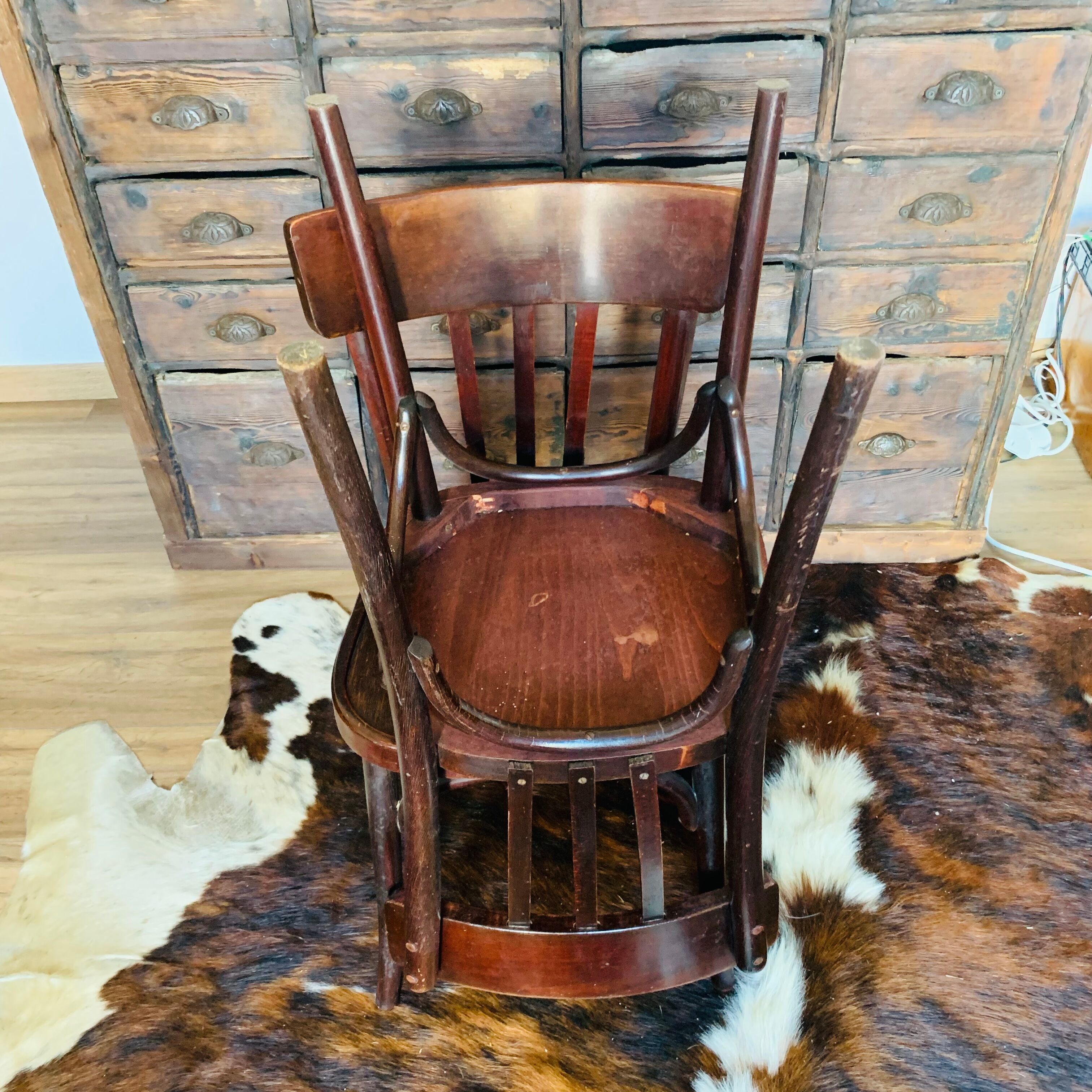Pair of bistro chairs