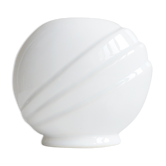 Vase blanc des années 80 en forme de coquille