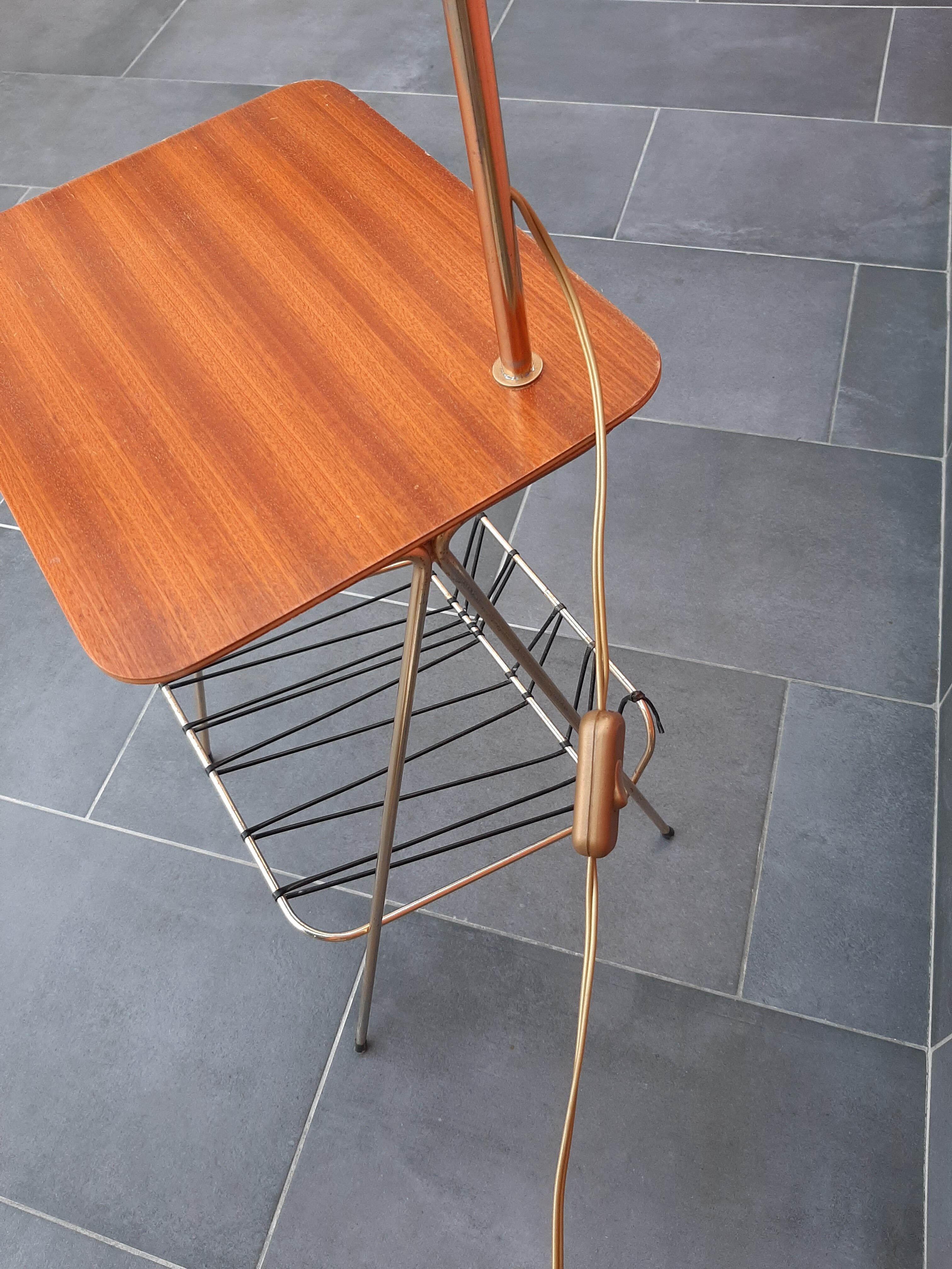 Vintage gueridon floor lamp