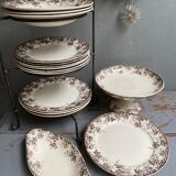 Sarreguemines earthenware dessert plates