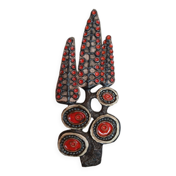 Ceramic wall sculpture