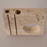 Travertine candlestick Fratelli Mannelli 1970
