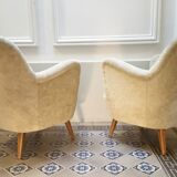 Pair of chairs 50s organic design vintage