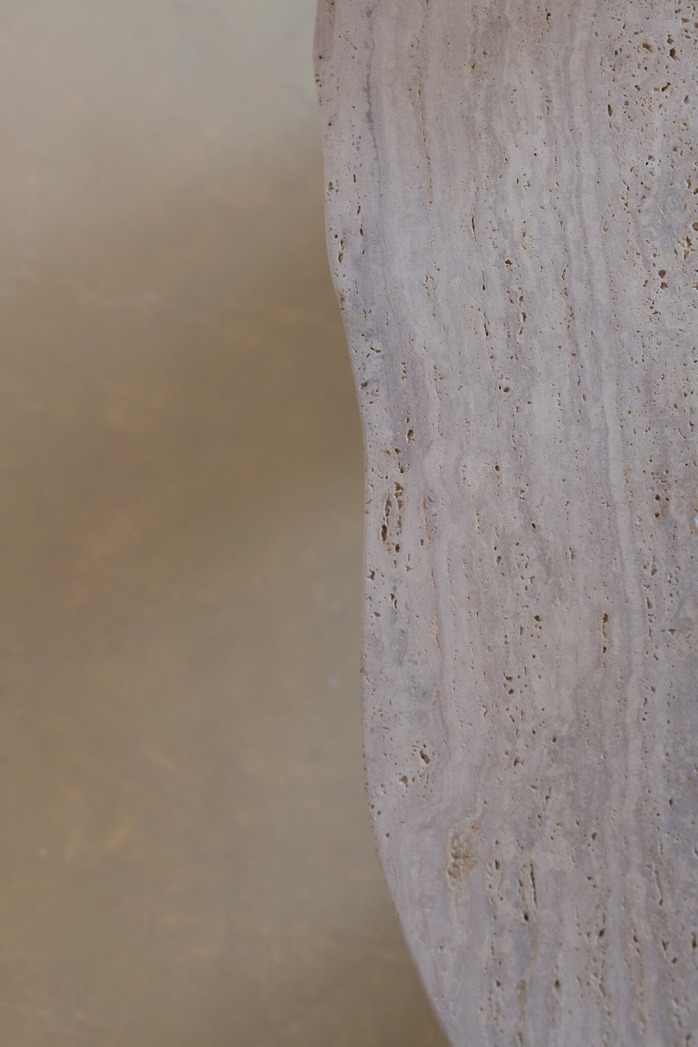Natural travertine irregular coffee table Venus - 120x60cm