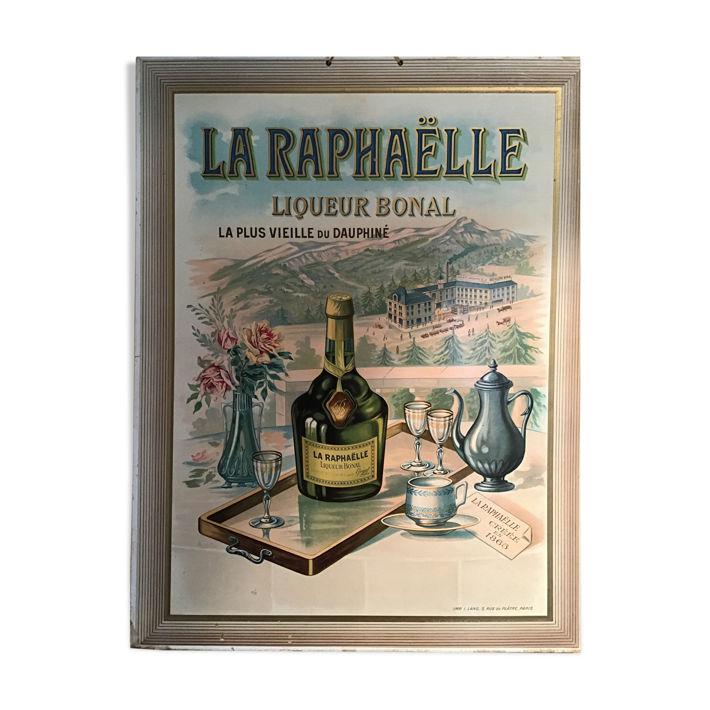 Old advertising poster