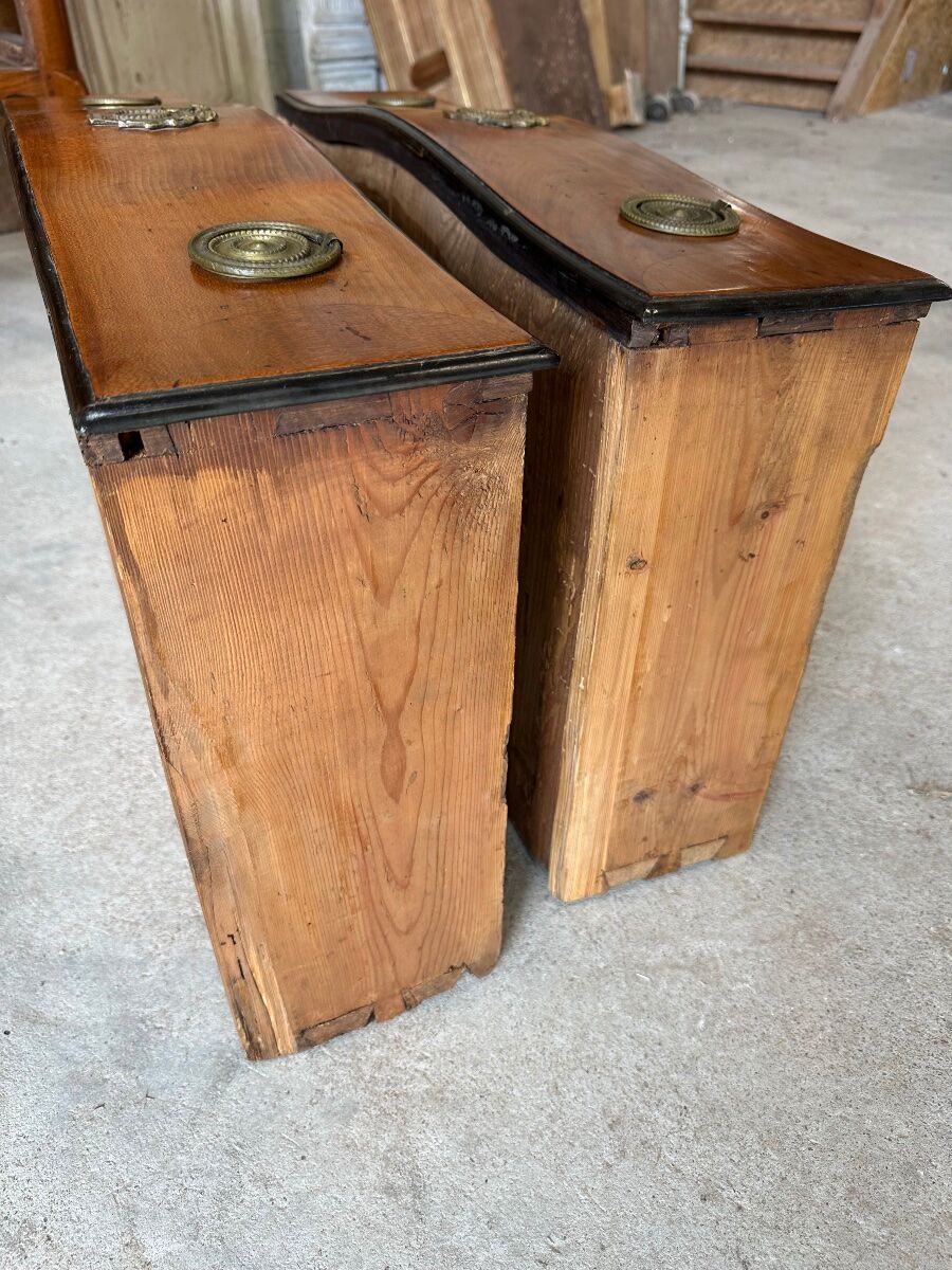 Commode sauteuse en merisier époque 1900