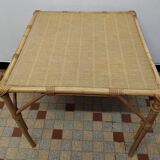 Set of 3 Vintage Rattan Coffee Tables