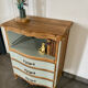 Vintage sage green chest of drawers and solid wood