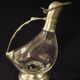 Wine carafe, duck design, glass and metal A553