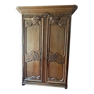 Armoire de mariage normande XIXème