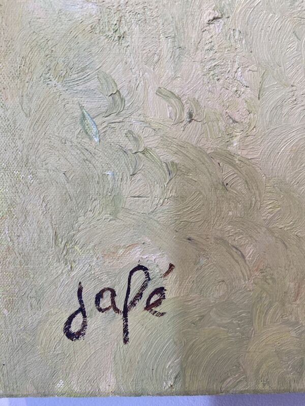 Nature morte aux fleurs de printemps, signée Jafé et datée au dos 1969