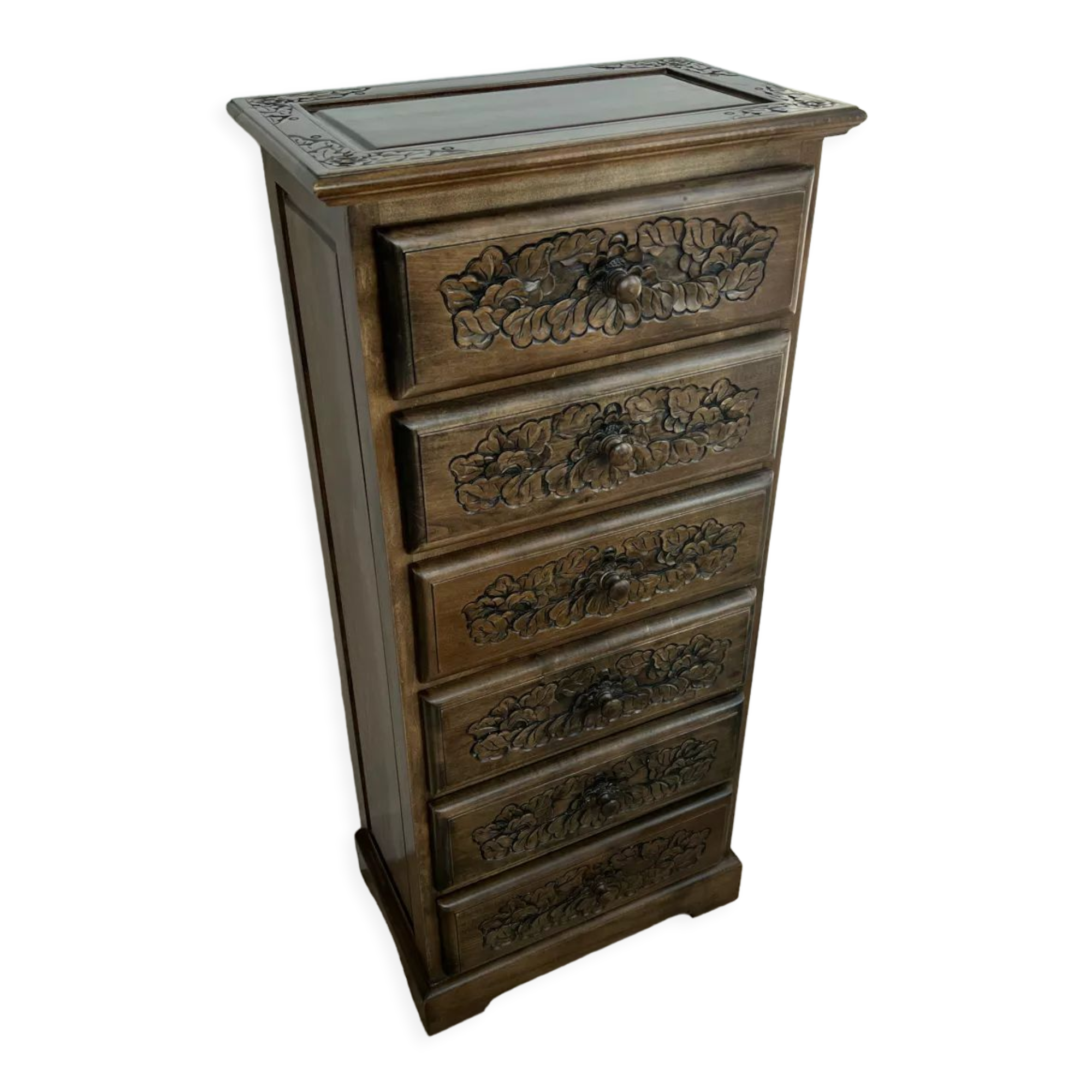 Carved wooden chiffonnier