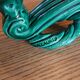 Vallauris 3-light candleholder in green earthenware