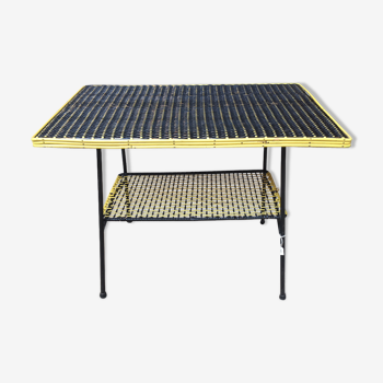 Yellow and black coffee table