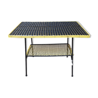 Yellow and black coffee table