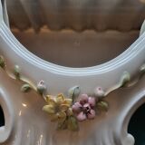 Farnesiana Mirror by Carlo Corvi in ceramic Italy 1950