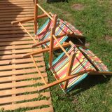 Duo of folding chairs