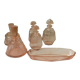 Glass dressing table filling perfume bottles powder box