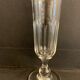 8 antique glass champagne flutes