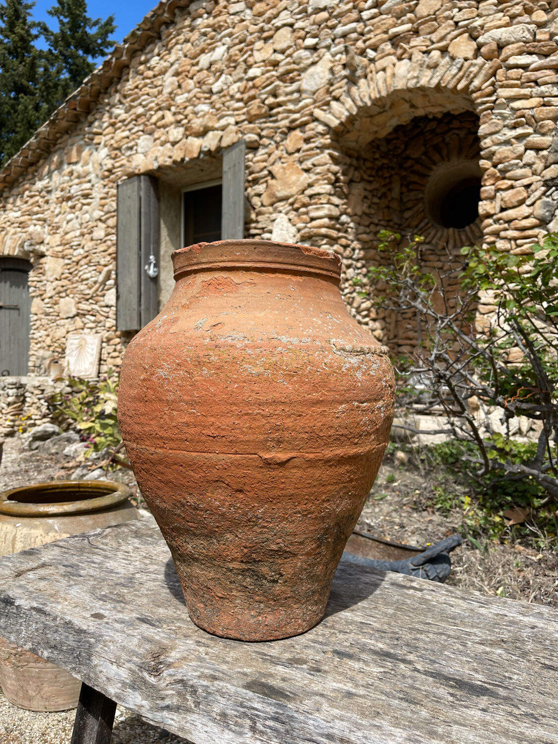 Terracotta pot jar