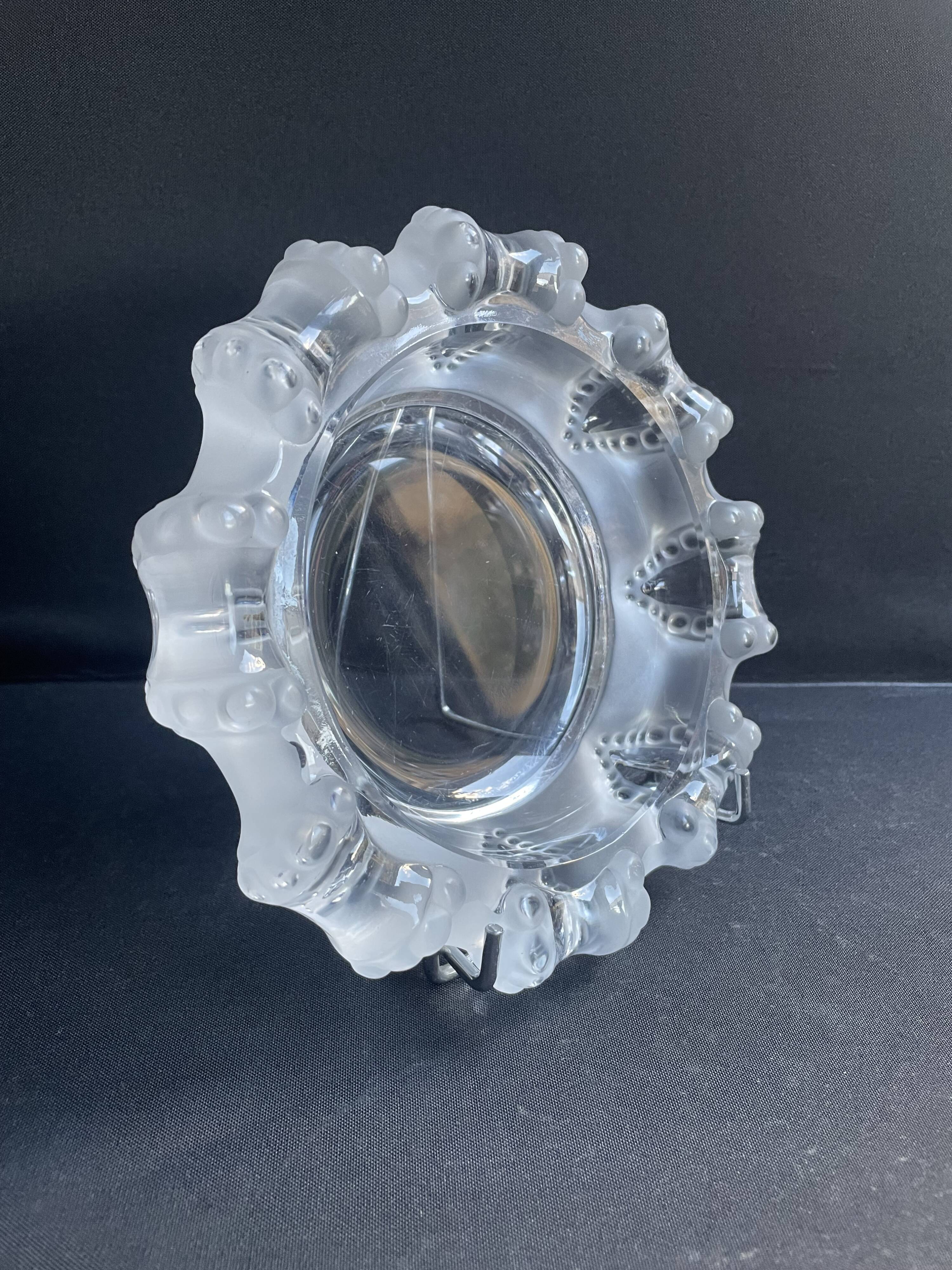 Large Lalique ashtray “Cannes” model