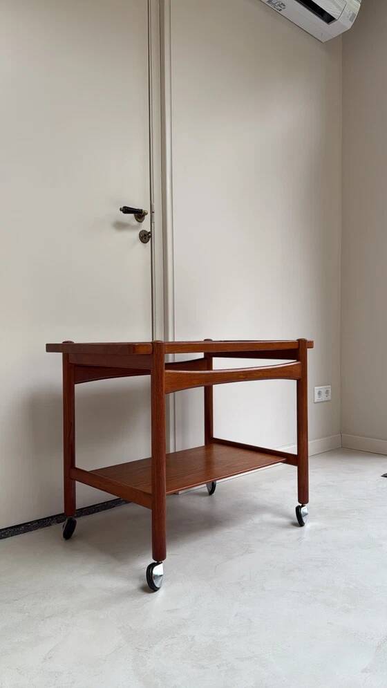 Vintage Danish trolley / serving cart designed by Hans J. Wegner