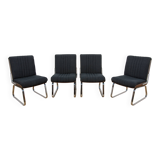 Chrome & Rosewood armchairs, Gordon Russell, United Knigdom, 1970s.