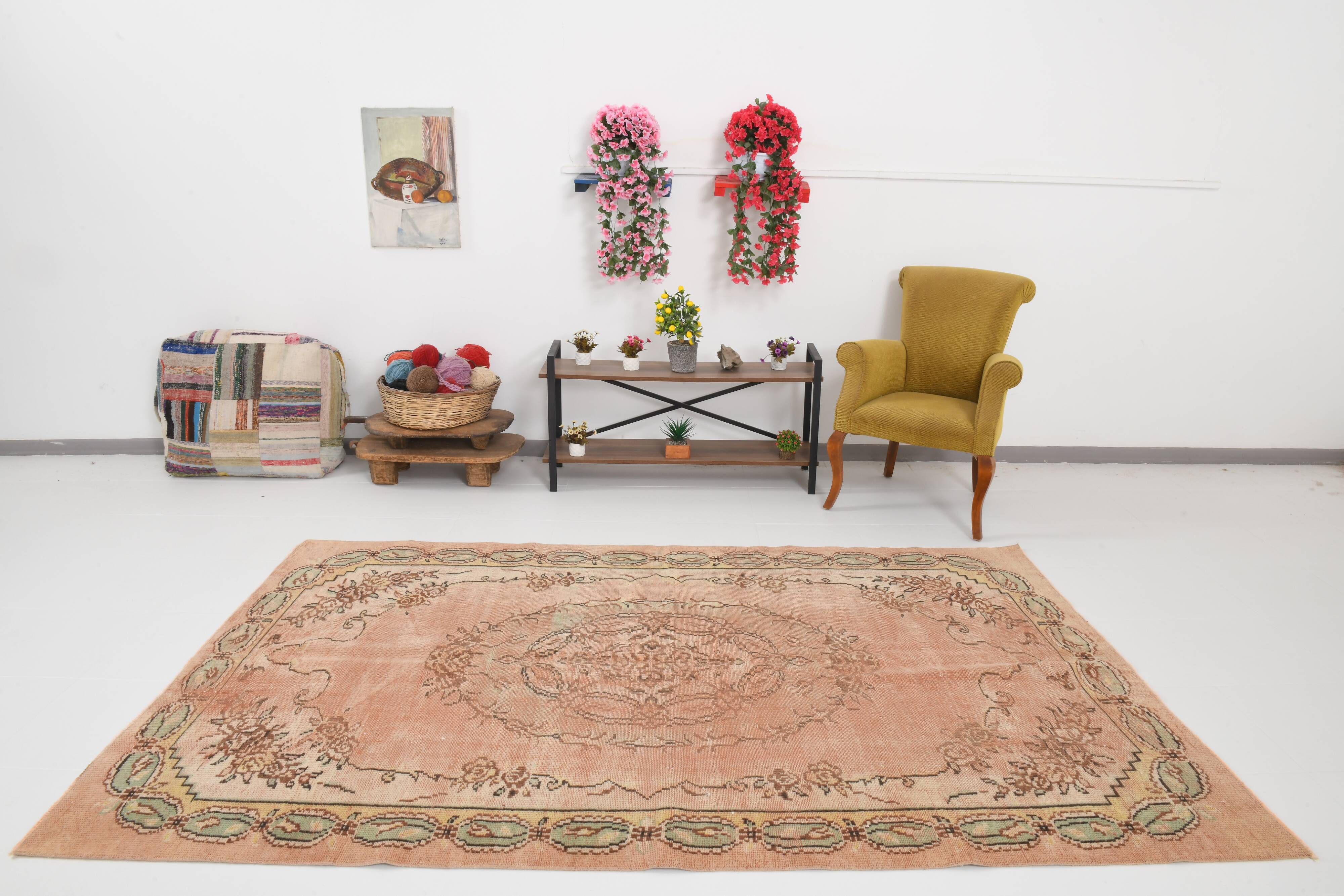 5x9 Copper Brown Oriental Persian Rug 166x273Cm