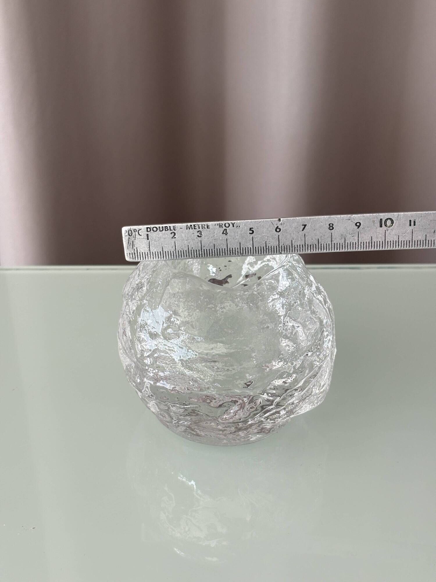 Kosta Boda Snowball Tealight Holder – Ann Wolff – Swedish Art Glass –